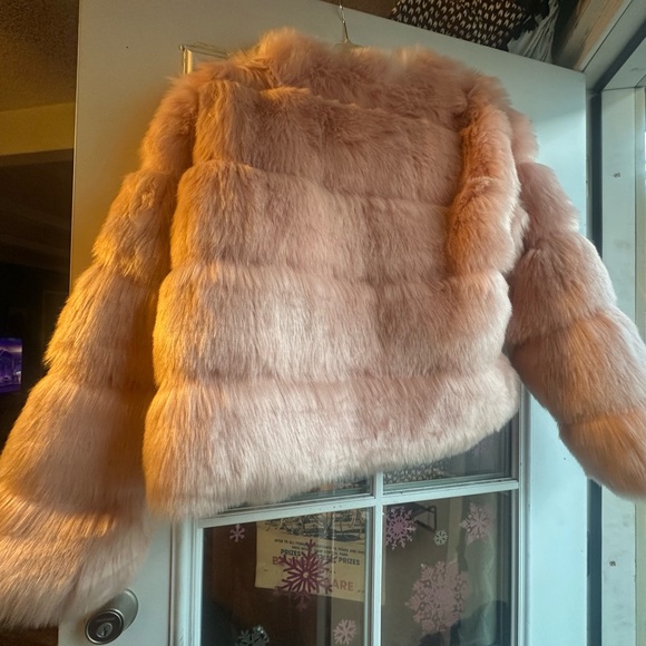Pink Faux Fur Jacket - Picture 8 of 9